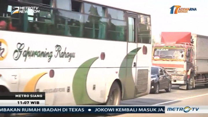 Uji Coba Pembatasan Truk di Kedua Jalur Tol Cikampek Dimulai Hari Ini