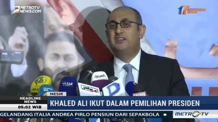 Khaled Ali akan Maju di Pilpres Mesir 2018