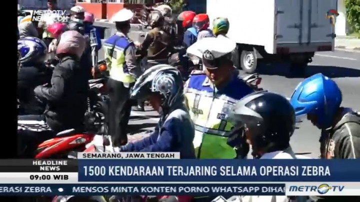 1.500 Kendaraan di Semarang Terjaring Operasi Zebra Candi