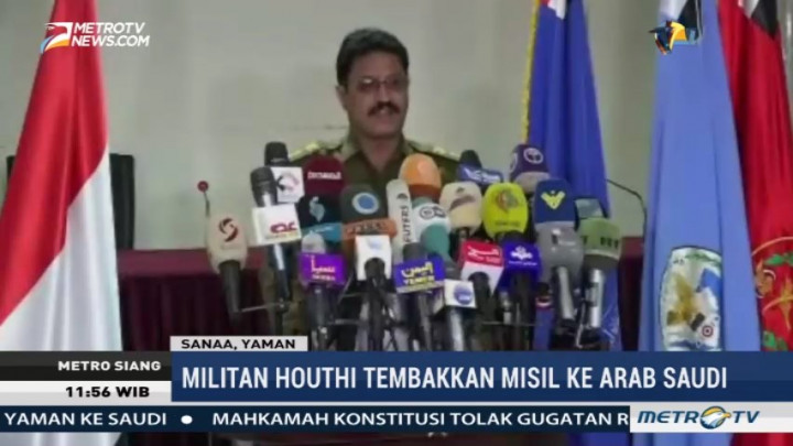 Houthi Akui Menembakkan Misil ke Bandara Riyadh