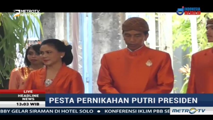 Jokowi: Siraman Selesai, Alhamdulillah Berjalan Lancar