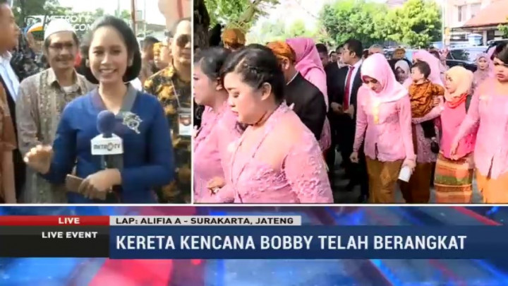 Warga Antusias Menyambut Kereta Kencana Bobby Nasution