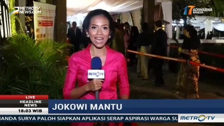 Sejumlah Tokoh Mulai Berdatangan di Resepsi Malam Kahiyang-Bobby