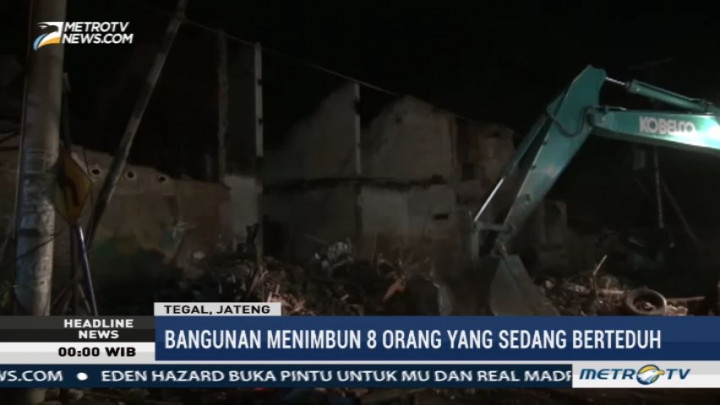 Bangunan Tua di Tegal Ambruk, Empat Orang Tewas