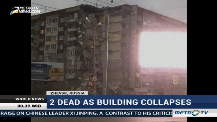 2 Killed as Apartment Building Collapses in Russia