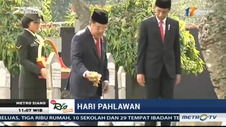 Jokowi dan JK Ziarah ke TMP Kalibata