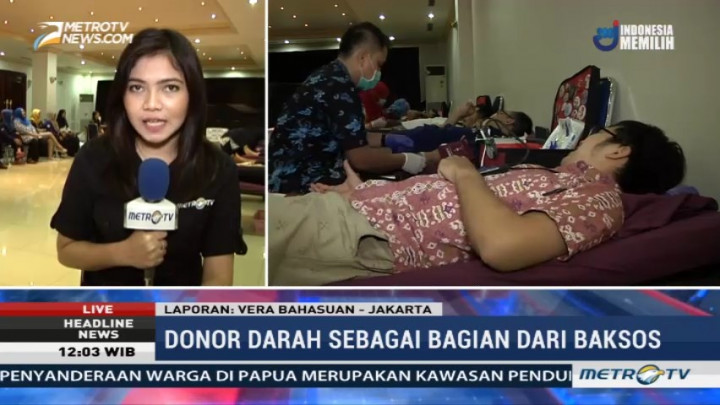 Donor Darah di HUT ke-17 Metro TV