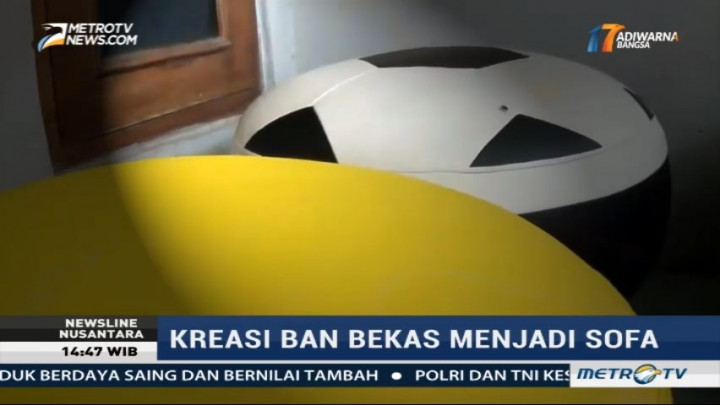 Kreasi Sofa dari Ban Bekas
