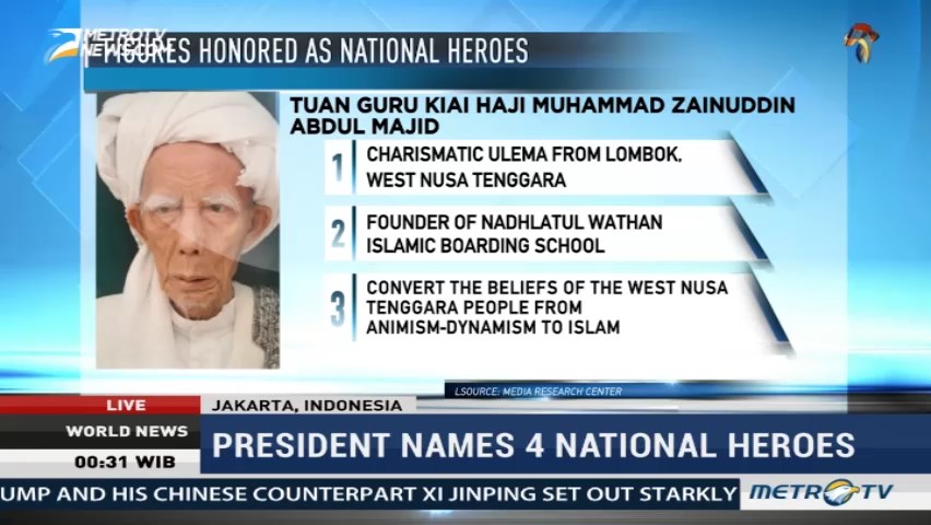 President Names 4 National Heroes
