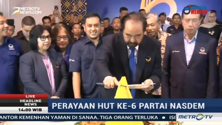 NasDem Rayakan Ulang Tahun ke-6