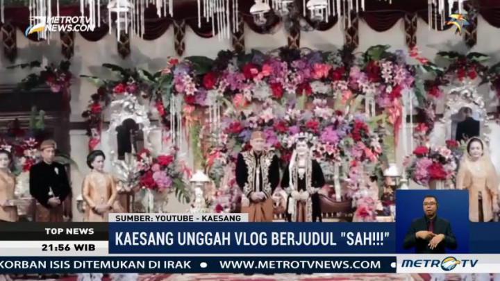 Kaesang Unggah Vlog Pernikahan Kahiyang-Bobby