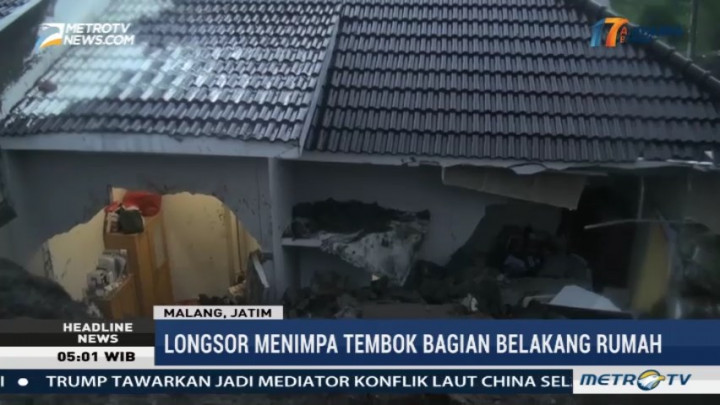 Satu Orang Tewas Tertimpa Reruntuhan Bangunan di Malang