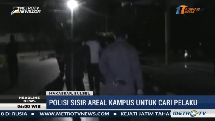 Pascapenyerangan, Brimob Polda Sulsel Sisir Areal Kampus UNM