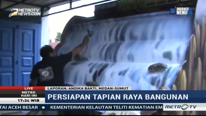 Tapian Raya Disiapkan untuk Acara Adat Kahiyang-Bobby di Medan