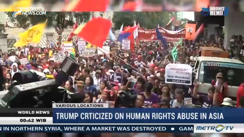 Trump Criticized on Human Rights Abuse in Asia