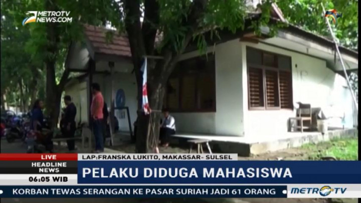 Pos Jaga Brimob di UNM Diserang Sejumlah Oknum Mahasiswa