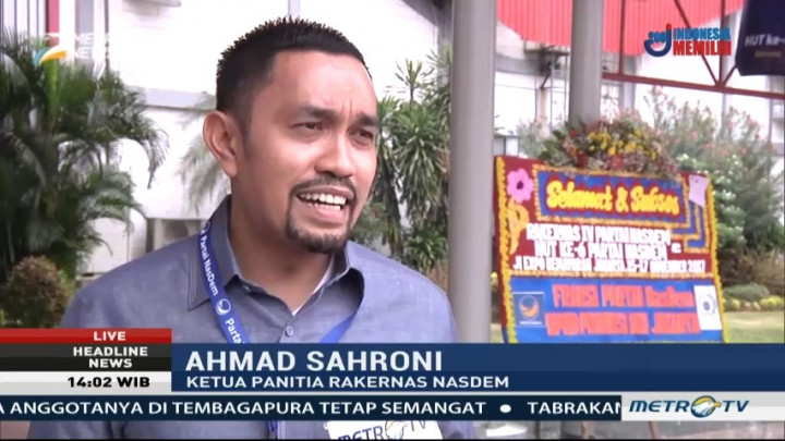 NasDem akan Deklarasikan Dukungan pada Jokowi untuk Pilpres 2019