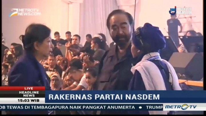 Surya Paloh Pantau Gladi Bersih Rakernas NasDem