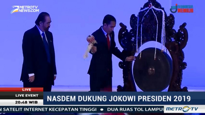 Jokowi Buka Rakernas Partai NasDem