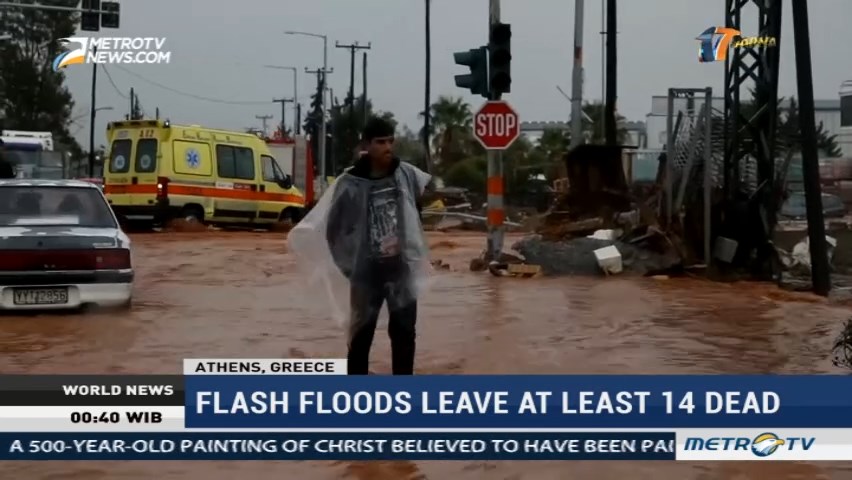 Flash Floods in Athens Leave at Least 14 Dead