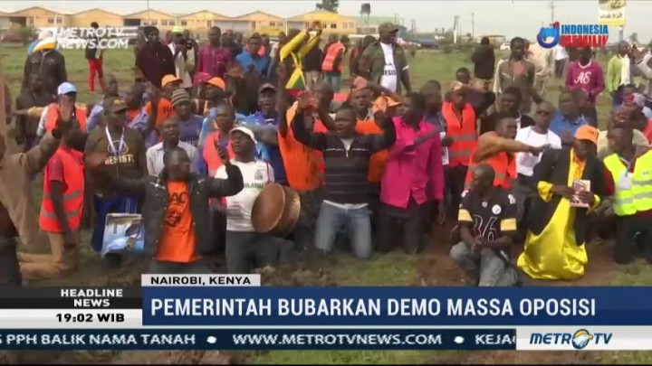 Kepulangan Pemimpin Oposisi Kenya Disambut Pendukungnya