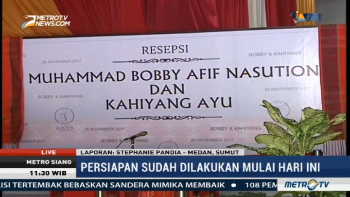 Persiapan Ngunduh Mantu Bobby-Kahiyang Hampir Rampung