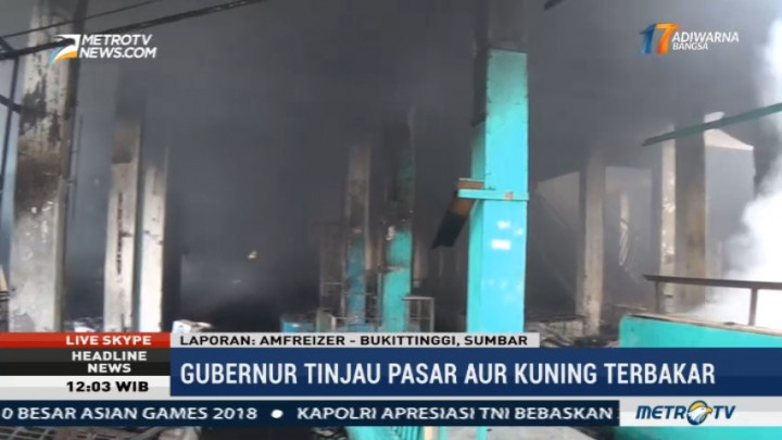 Kerugian Kebakaran Pasar Aur Kuning Bukittinggi Capai Rp82 Miliar