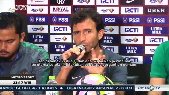 Luis Milla Akui Buruknya Koordinasi Antarpemain Timnas