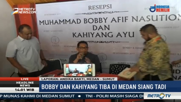 Kahiyang dan Bobby Telah Tiba di Medan