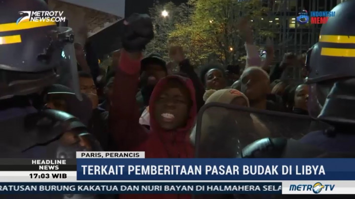 Warga Perancis Unjuk Rasa Protes Perbudakan di Libya