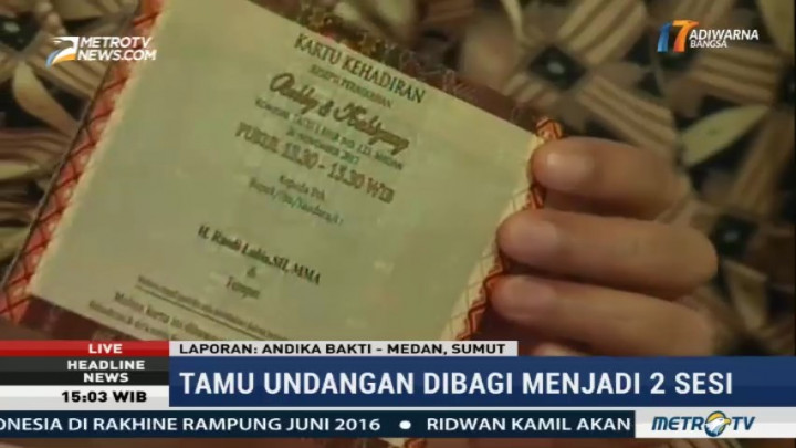 Panitia Resepsi Pernikahan Kahiyang-Bobby di Medan Siapkan Dua Jenis Undangan