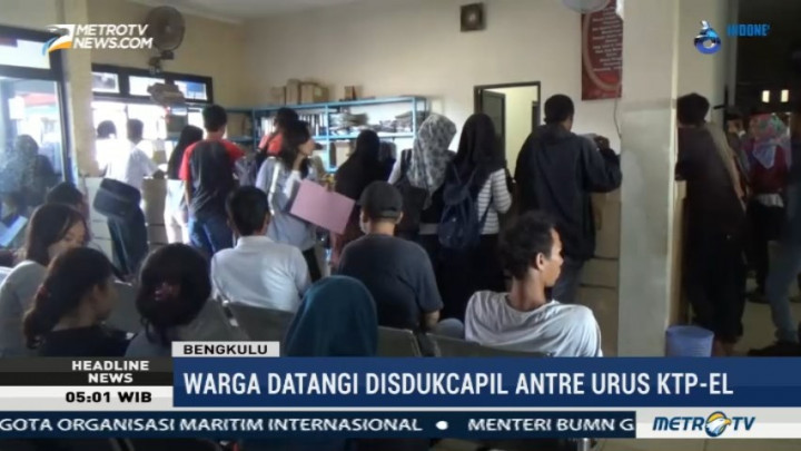 Blanko Kosong, 1.500 Warga Bengkulu Belum Miliki KTP-el