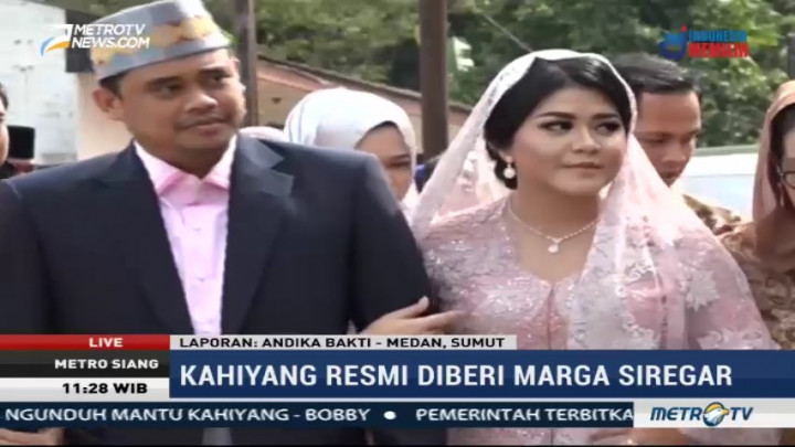 Kahiyang Ayu Resmi Sandang Boru Siregar