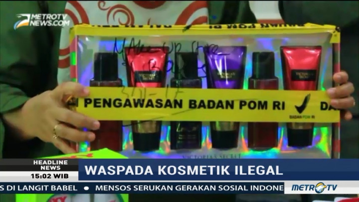 BPOM Sita Ribuan Kosmetik Ilegal Berbahaya