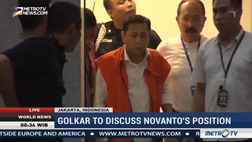 Golkar to Discuss Novanto's Position