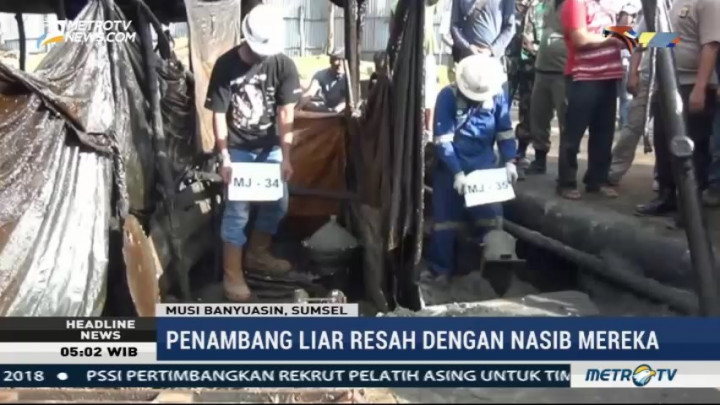 Petugas Gabungan Tutup 17 Sumur Minyak Ilegal di Musi Banyuasin
