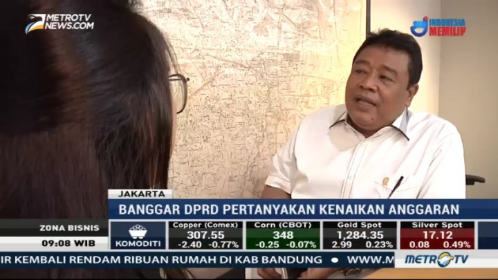 Banggar DPRD Pertanyakan Kenaikan Anggaran RAPBD DKI 2018