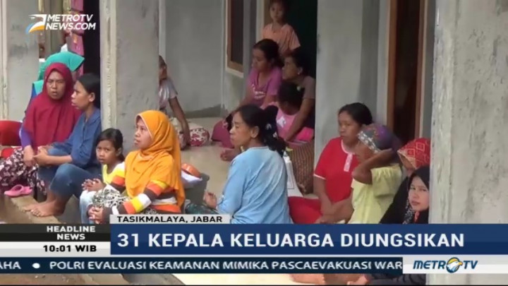 31 KK Korban Tanah Bergerak di Desa Sukarasa Masih Mengungsi