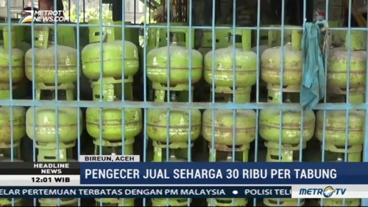 Langka, Harga Gas Elpiji 3 Kg di Bireun Tembus Rp30.000