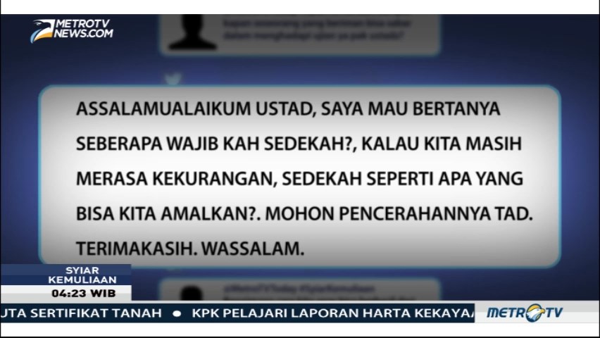 Syiar Kemuliaan: Kisah Sya'ban (3)