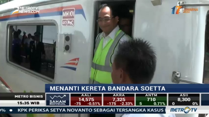 Menhub Tinjau Proyek Kereta Bandara Soetta