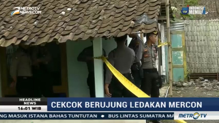 Polisi Olah TKP Kasus Ledakan Mercon di Temanggung