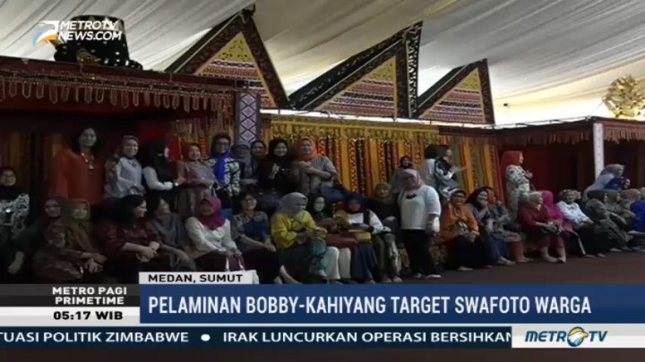 Pelaminan Kahiyang-Bobby Jadi Target Swafoto Warga