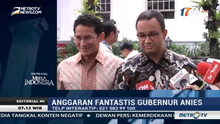 Anggaran Fantastis Gubernur Anies