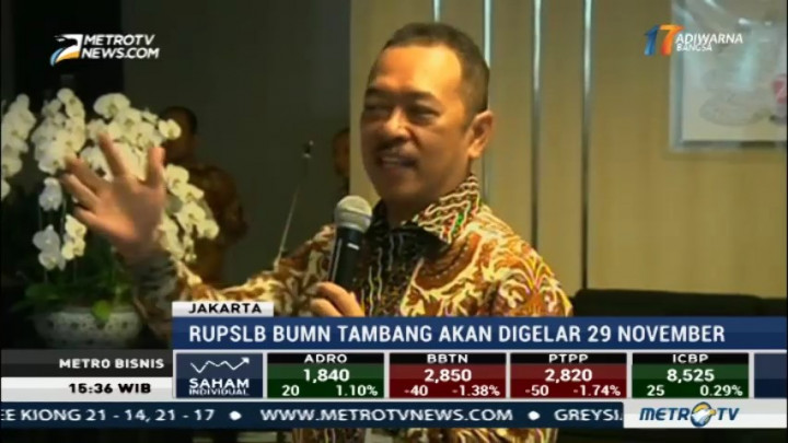 Holding BUMN Tambang akan Efektif Akhir Bulan Ini