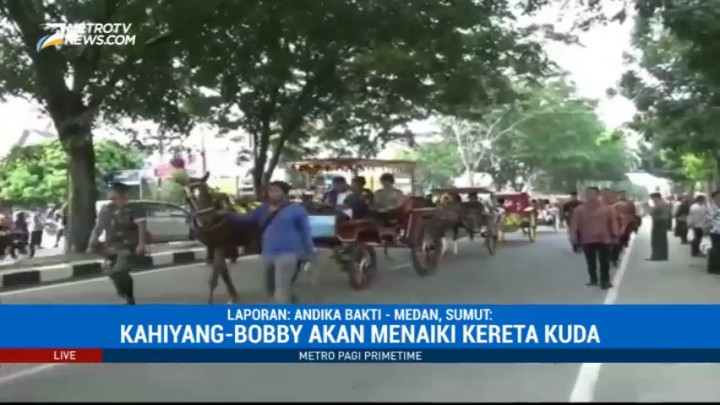 Jelang Kirab Pernikahan Kahiyang-Bobby di Medan
