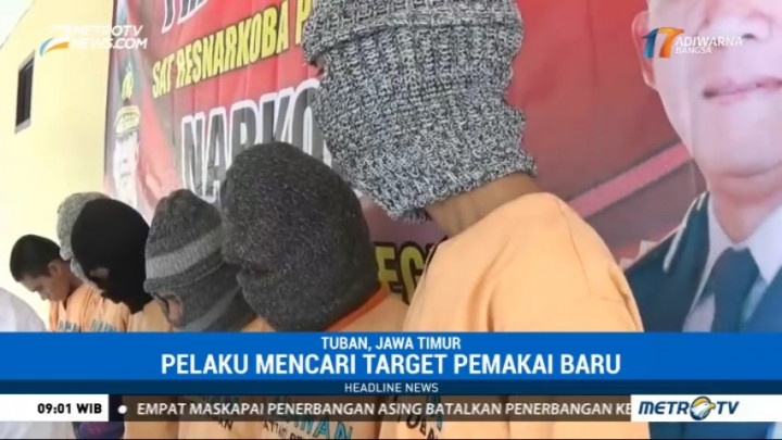 7 Pengedar Pil Karnopen di Tuban Dibekuk Petugas