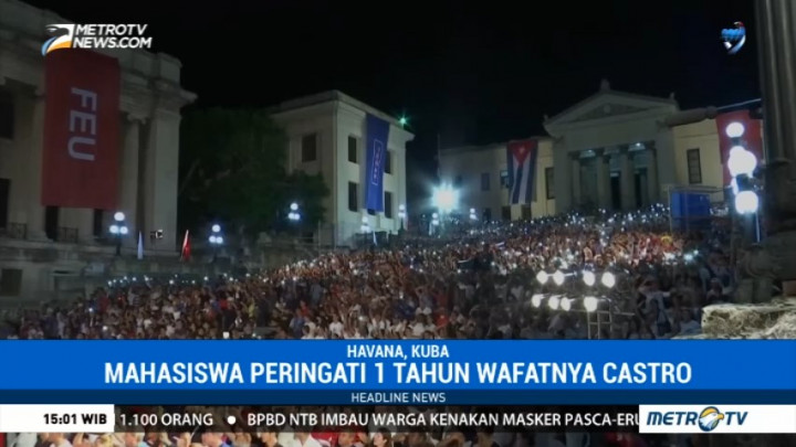 Ratusan Mahasiswa Peringati Setahun Wafatnya Fidel Castro