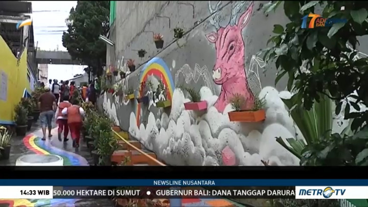 Cibunut, Kampung Kumuh yang Berubah Jadi Berwarna