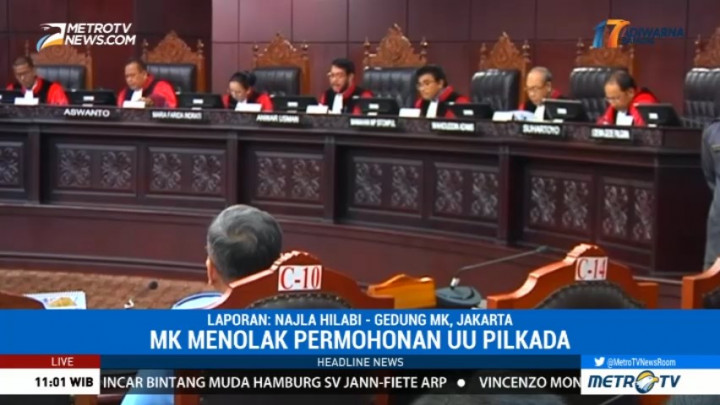 MK Gelar Sidang Putusan Uji Materi UU Pilkada
